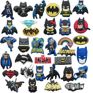 Cartoon Hole Shoes Shoe Buckle Amazon Batman Superhero Shoe Flower suit Cross Border Children's Birthday Gift