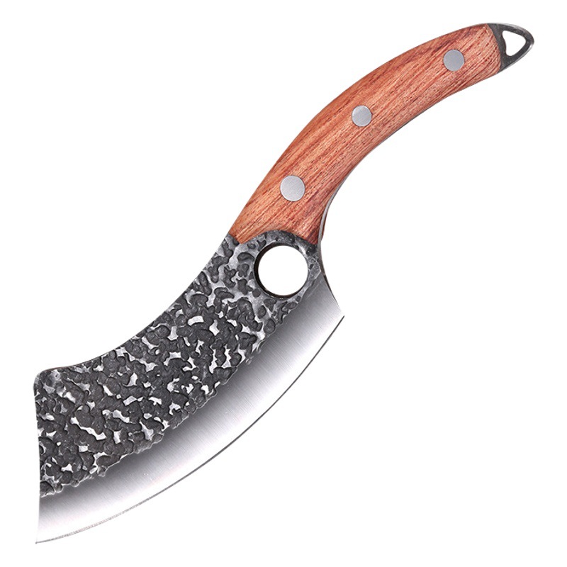 Cuchillo de cocina de acero inoxidable para el hogar cuchillo de corte vegetal forjado a mano carne de cerdo, ganado y oveja archivo carnicero cuchillo carne conjunta cuchillo