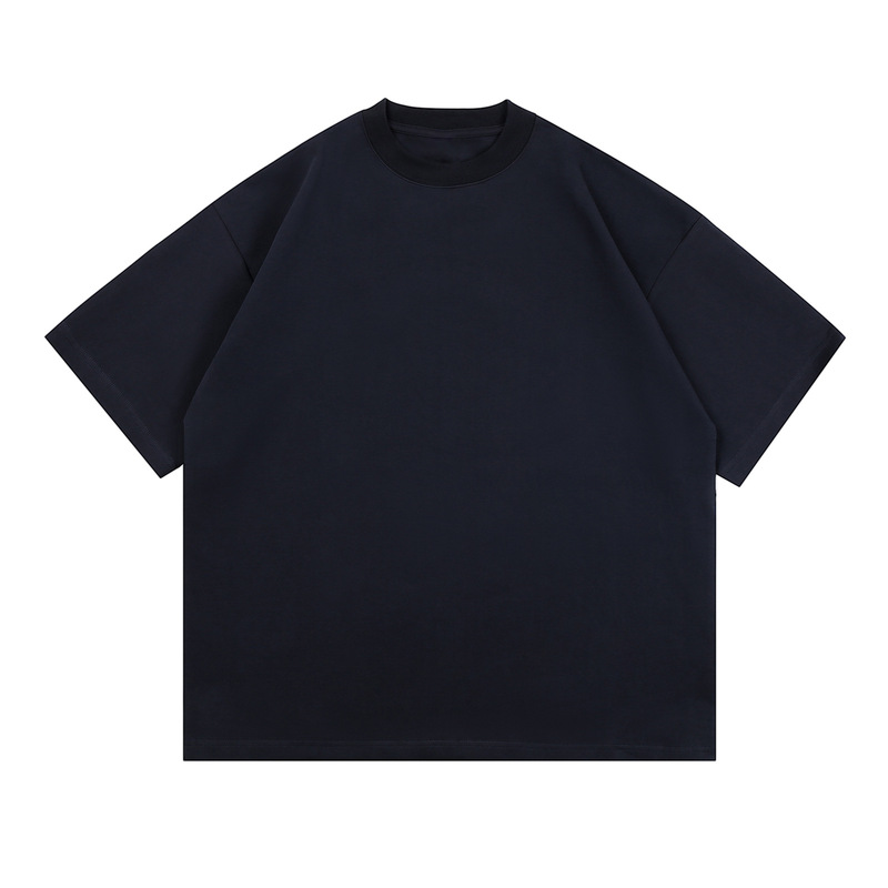 TRS | 25SS 日本製 cityboy290g カスタム織りスペースコットンボトムスモールネックラインルーズ半袖Tシャツ男性用|undefined