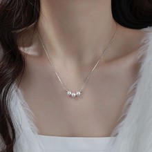 钛钢不掉色简约气质冷淡风串珍珠项链女轻奢小众高级感百搭锁骨链