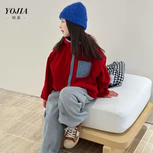 Куртка для девочек из флиса утеплённая осень-зима
