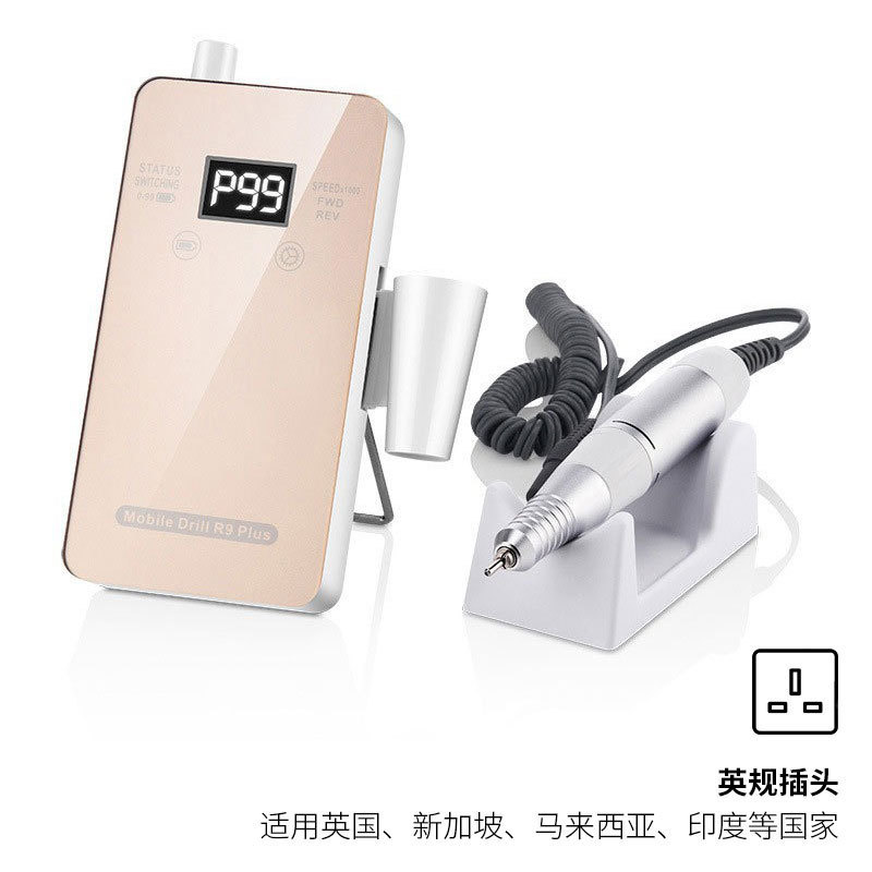 Amoladora de uñas transfronteriza Amoladora de uñas de almacenamiento eléctrico Amoladora de uñas de bajo ruido 30000rpm Despojadora de uñas profesional