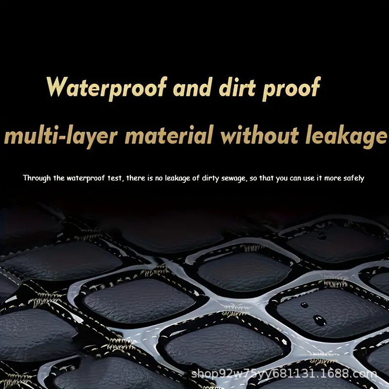 Amazon universal car floor mats, foreign trade car mats, all-season right-hand drive car leather floor mats