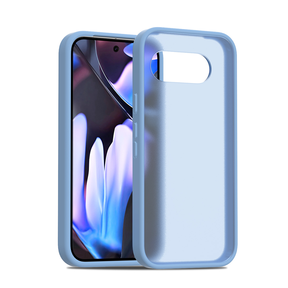 Aplicable transfronterizo Google 10pro xl escudo plateado piel esmerilado caso de teléfono celular 9A espesado 2.0 conjunto de goma de aluminio 10pro