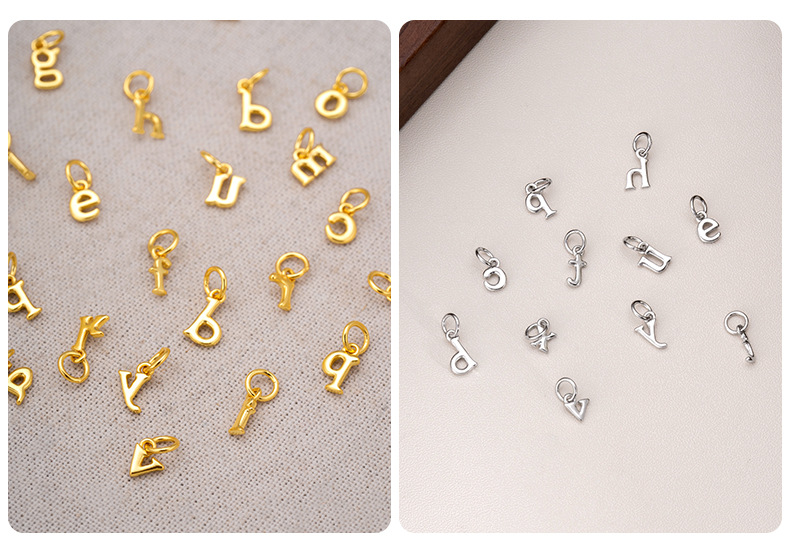 1 Piece Quantity 1 Piece 925 Sterling Silver Letter Pendant