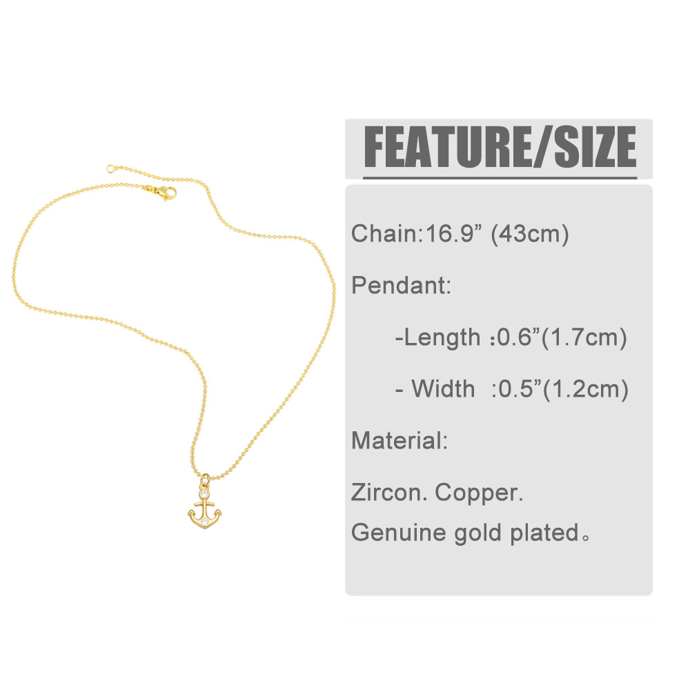 Fashion Crown Female Simple Compact Star Elephant Pendant Zircon Copper Necklace display picture 1