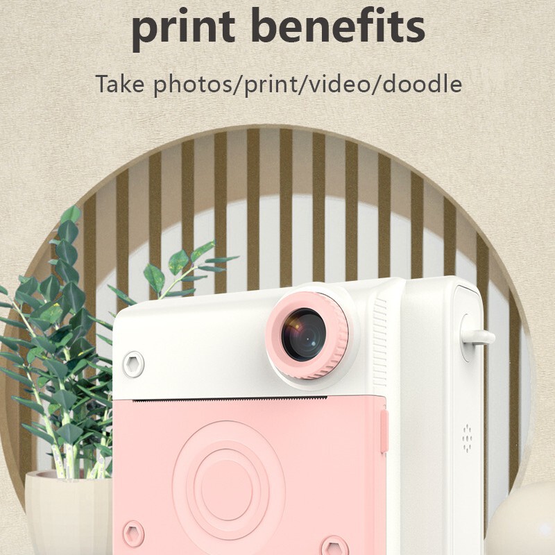 P4 Series High-Resolution Instant Print Camera for Children, Instant Photo Camera That Produces Great Photos with Just One Shot, Portable