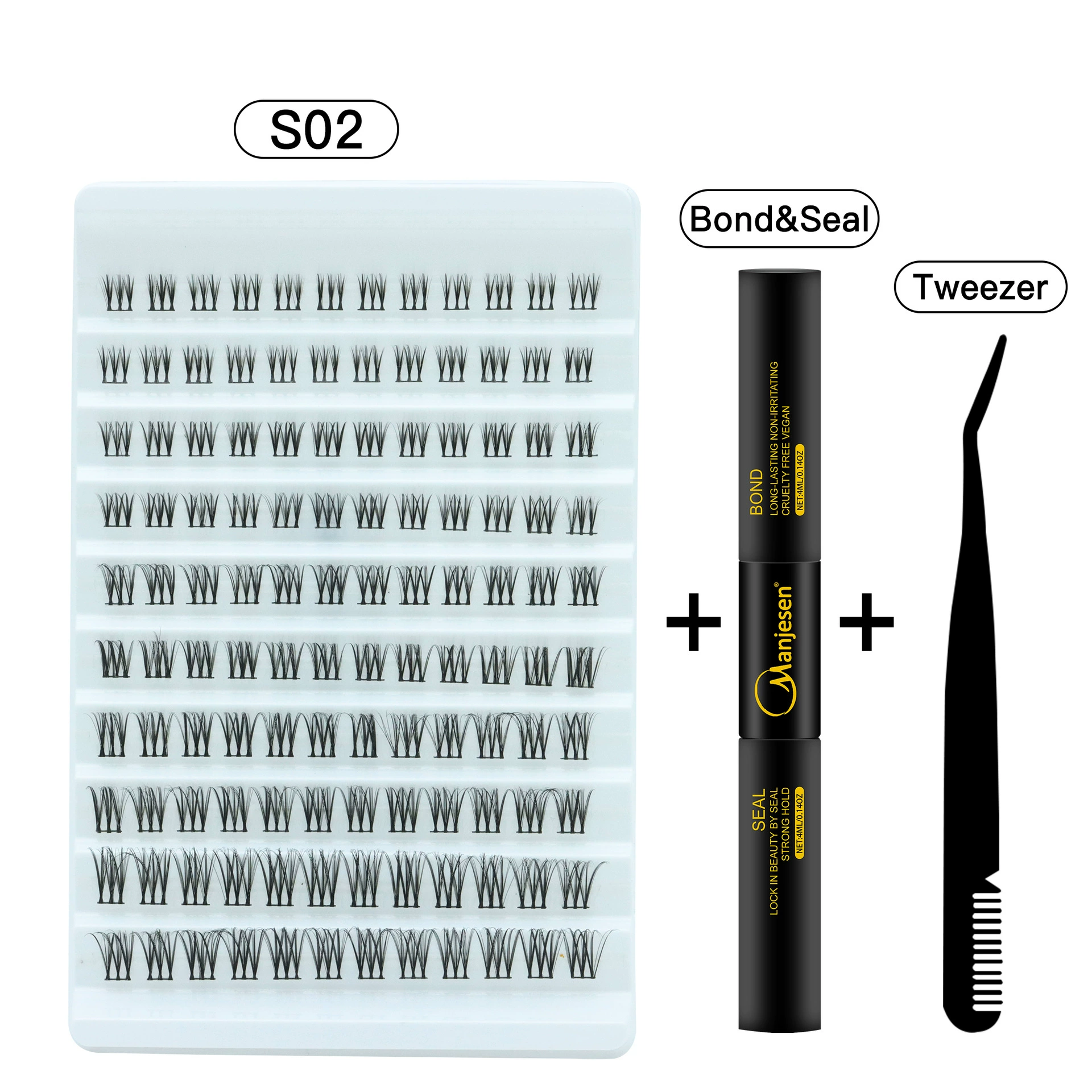 Кросс-бордер ресницы накладные false eyelashes large capacity ladder thickening