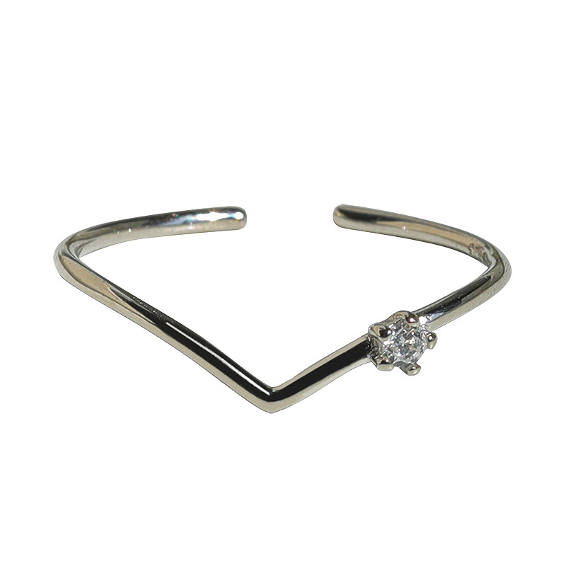 Oval Cz Engagement Ring And Stackable Set In Sterling Silver_voghion.com
