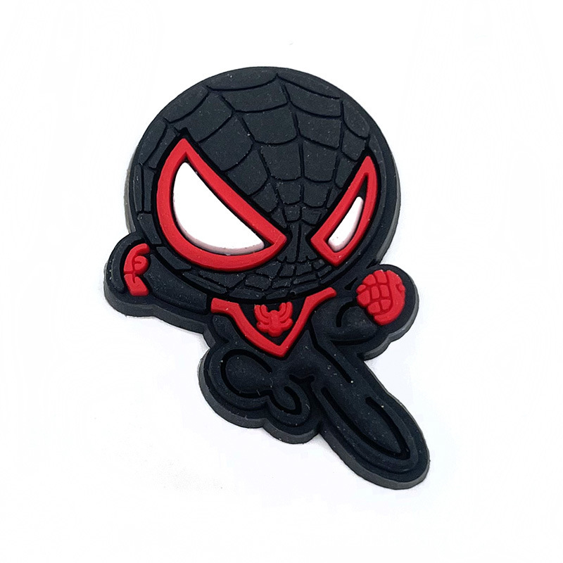 スパイダーマン 13 漫画スパイダーマン下駄靴バックル靴飾り DIY ジビックスタークロックスアクセサリー|undefined