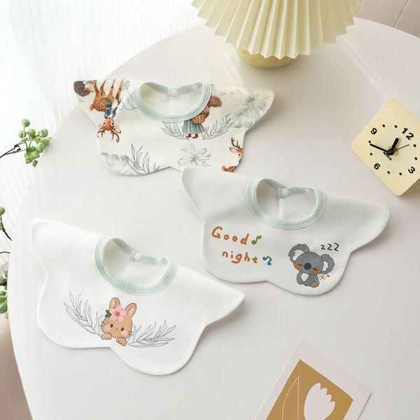 Baby Saliva Towel Pure Cotton Waterproof Type a Female and Male Baby Bib Bib Summer Newborn Infant Bib Saliva Bag