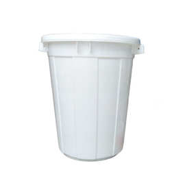 全新料大白桶 塑料加厚 家用储水楼道垃圾桶50斤装米桶带盖胶桶