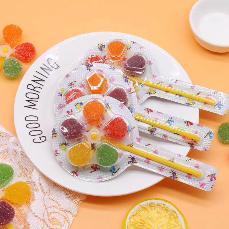 Bai Fen Share Fruit Gummies Boxed 30 Pieces Children's Little Windmill Candy Cartoon Fruit Flavored June 1st Gift Snack