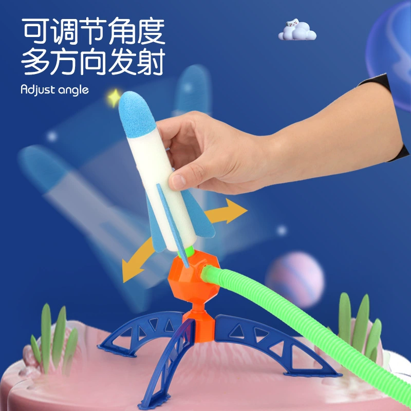 Rocket from foam, travel flashing toy