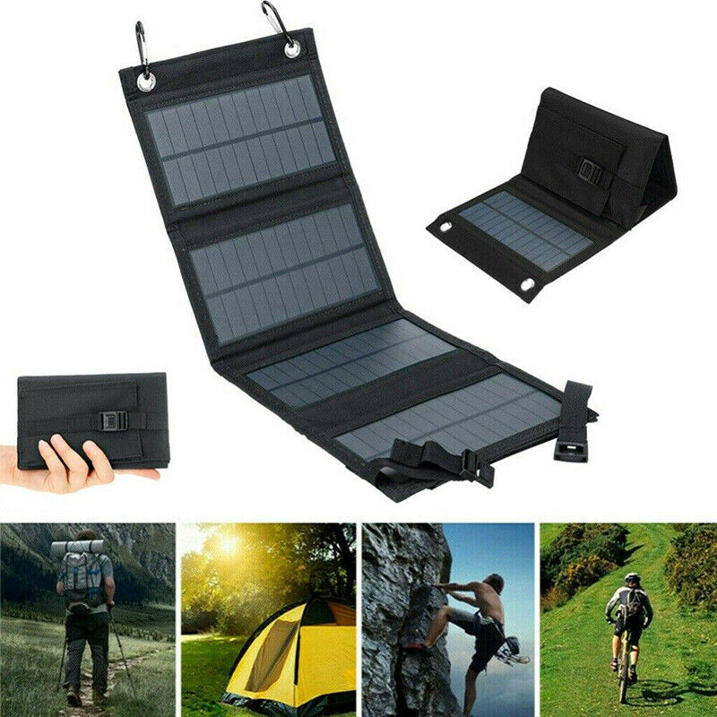 Transfronterizo caliente 10W solar plegable bolsa cargador placa de carga fotovoltaica al aire libre teléfono móvil camping uso