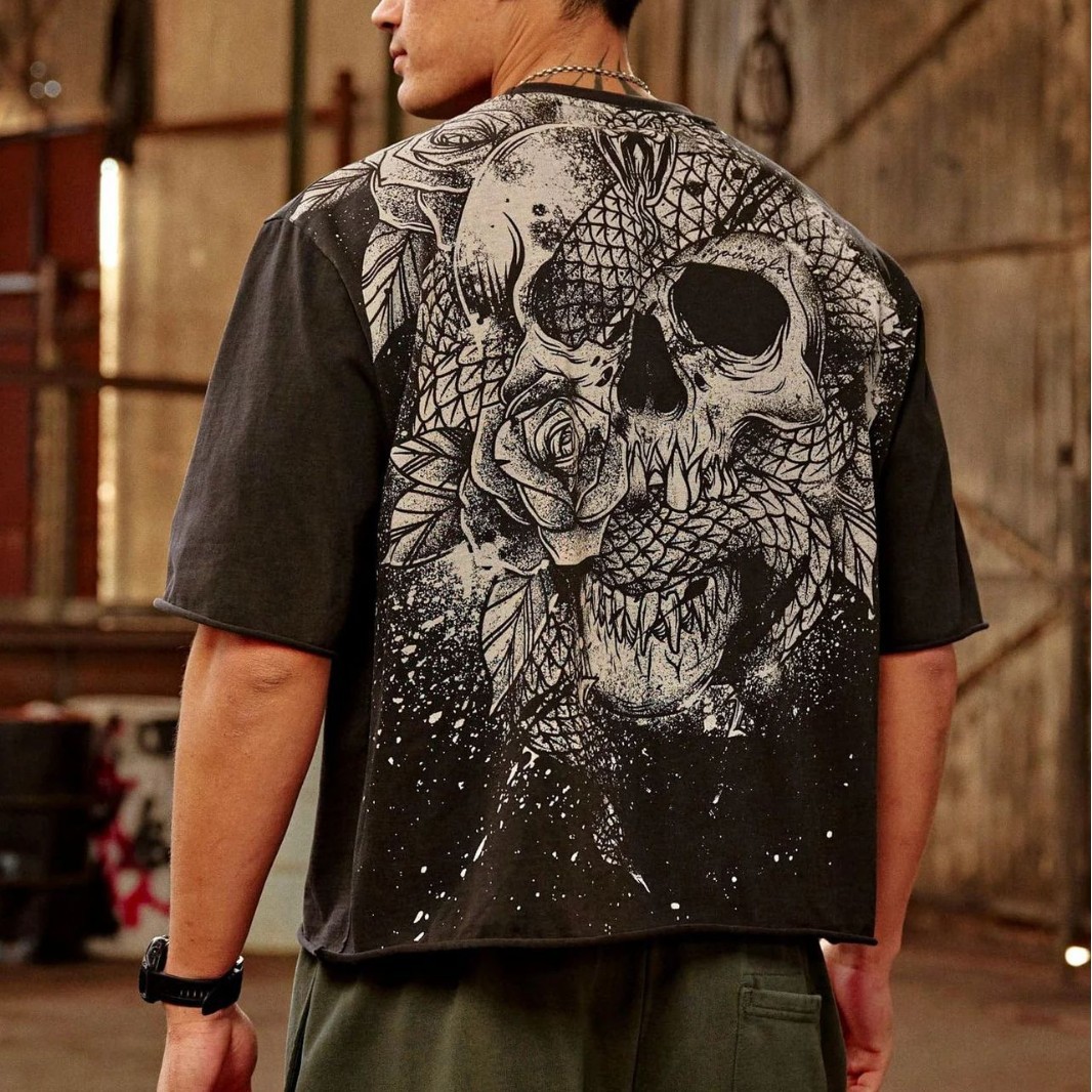 Big sports casual T-shirt for gym