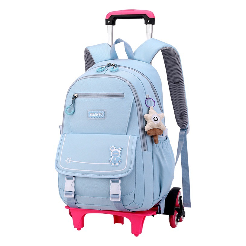 Pescado Natural nuevo grado 2 a 6 escalera escalada carro mochila de gran capacidad mochila estudiante de secundaria