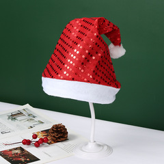 Colorful Bead Discs Deer Antler Christmas Hat Christmas Ornament Double-Sided Flip Christmas Sparkle Hat