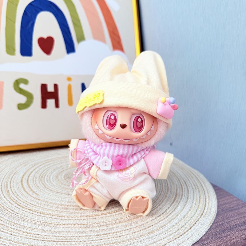 仅衣服] 一/二代La布布衣服挂件拉布布坐坐派对娃衣挂件草莓熊萌|undefined