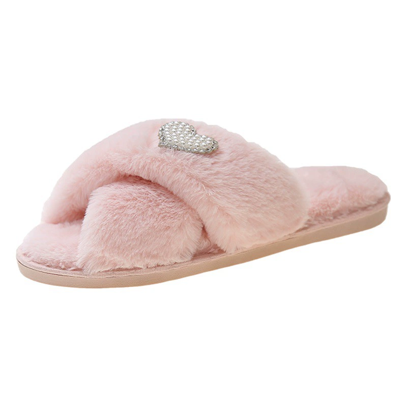 Плюшевые тапочки с надписями в новом стиле, женские домашние повседневные пушистые тапочки в европейском и американском трансграничном стиле Шанель, женские теплые хлопковые тапочки