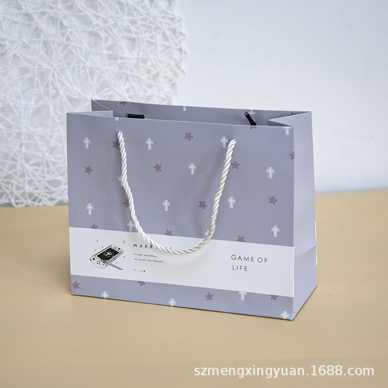 Color: Juego de la vida-luz púrpura hoja de arce; Material: cartón blanco; Especificación: 24,5 cm * 9,5 cm * 19,5 cm
