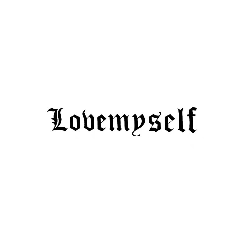 German Love Yourself Herbal Juice Tattoo Sticker Premium Sense Semi-Permanent Waterproof Lasting Letter Personalized Tattoo