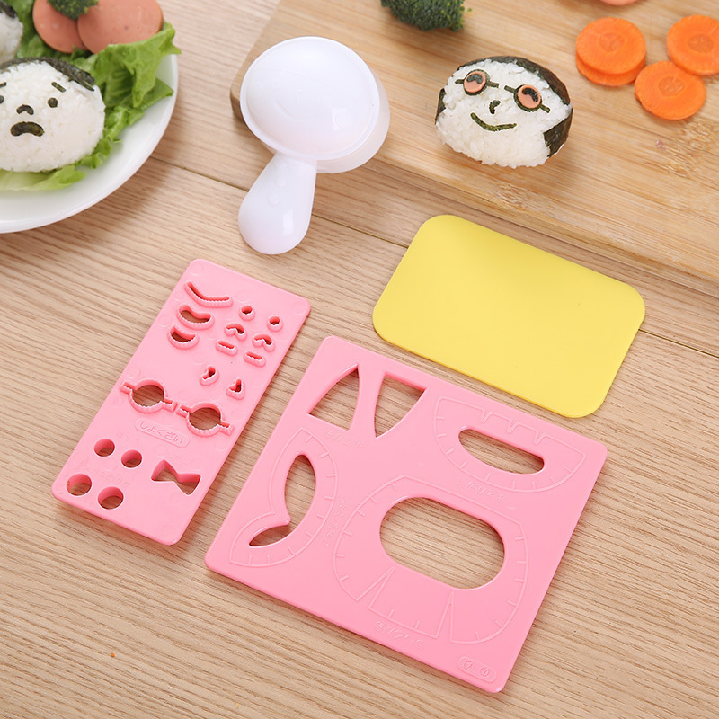 卡通款幸福一家人饭团模具宝宝DIY海苔紫菜包饭烘焙可爱饭团模具