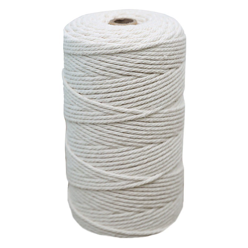 Хлопковая веревка оптом, хлопковая нить, трехпрядная плетеная веревка 1-22 мм, для упаковки этикеток, декоративная веревка, хлопковая веревка для отбора проб слюны.