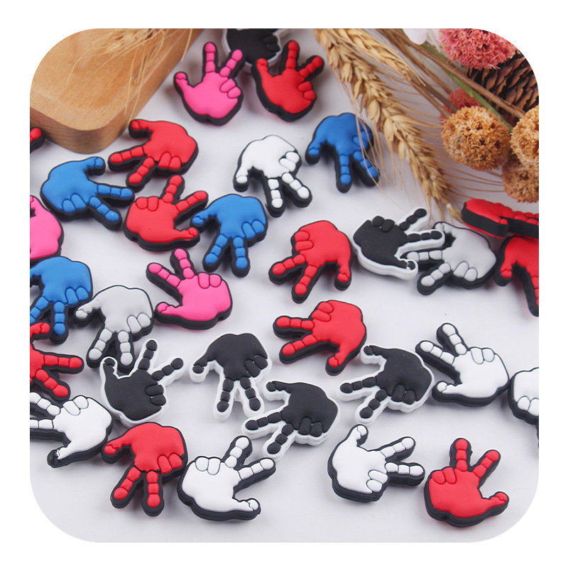 Productos creativos para bebés DIY dibujos animados palma de silicona joyas para bebés tetas cadena de dientes molares accesorios de pulsera de diente nuevo