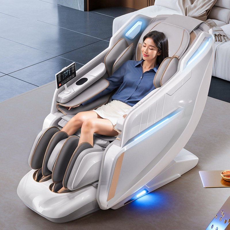 4dスマートaiゼロ重力マッサージチェア家庭用slダブルレール宇宙室豪華全身マッサージ電動マッサージチェア|undefined