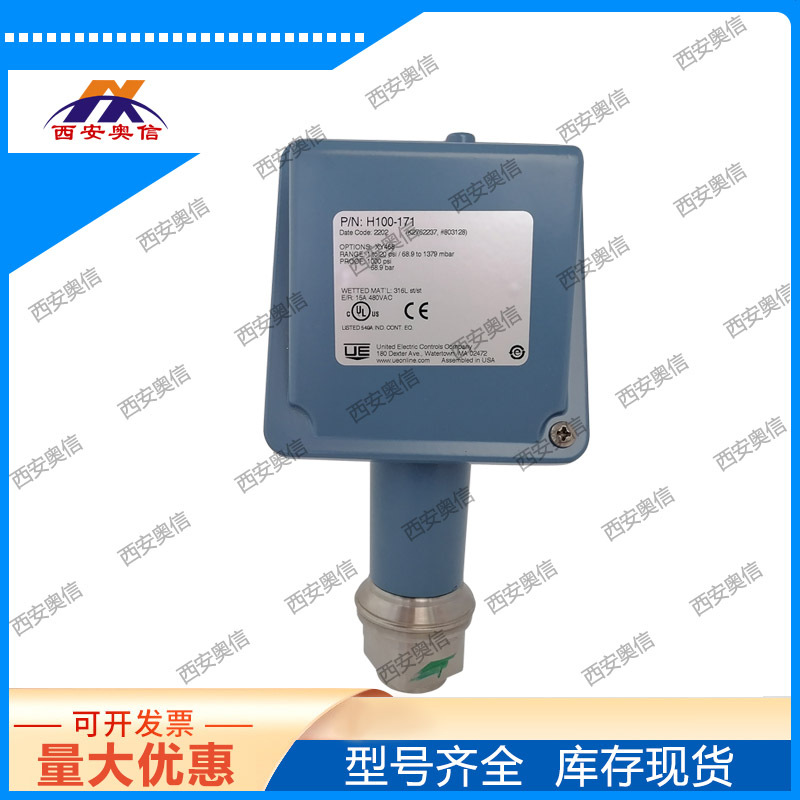 H100-171-M405美国UE压力开关 ATEX本安型微压开关316L不锈钢膜片