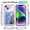 Apple, acrylic card holder, iphone14, phone case, protective case, 2 in 1, 14promax