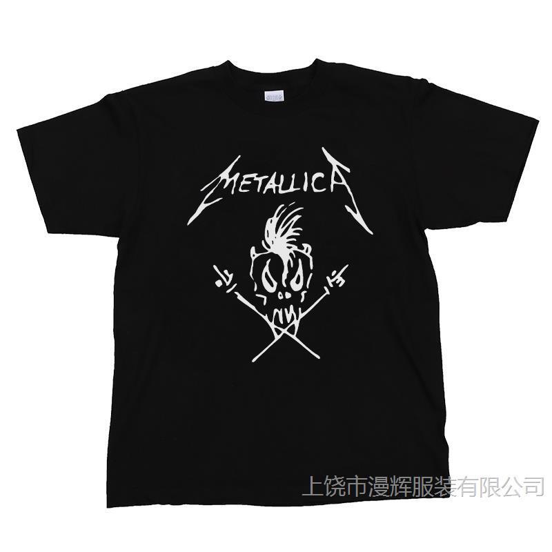Long-Term Metal Band Rock Nirvana Guns N' Roses Pinkfloyd Acdc Black Short-Sleeved T-Shirt