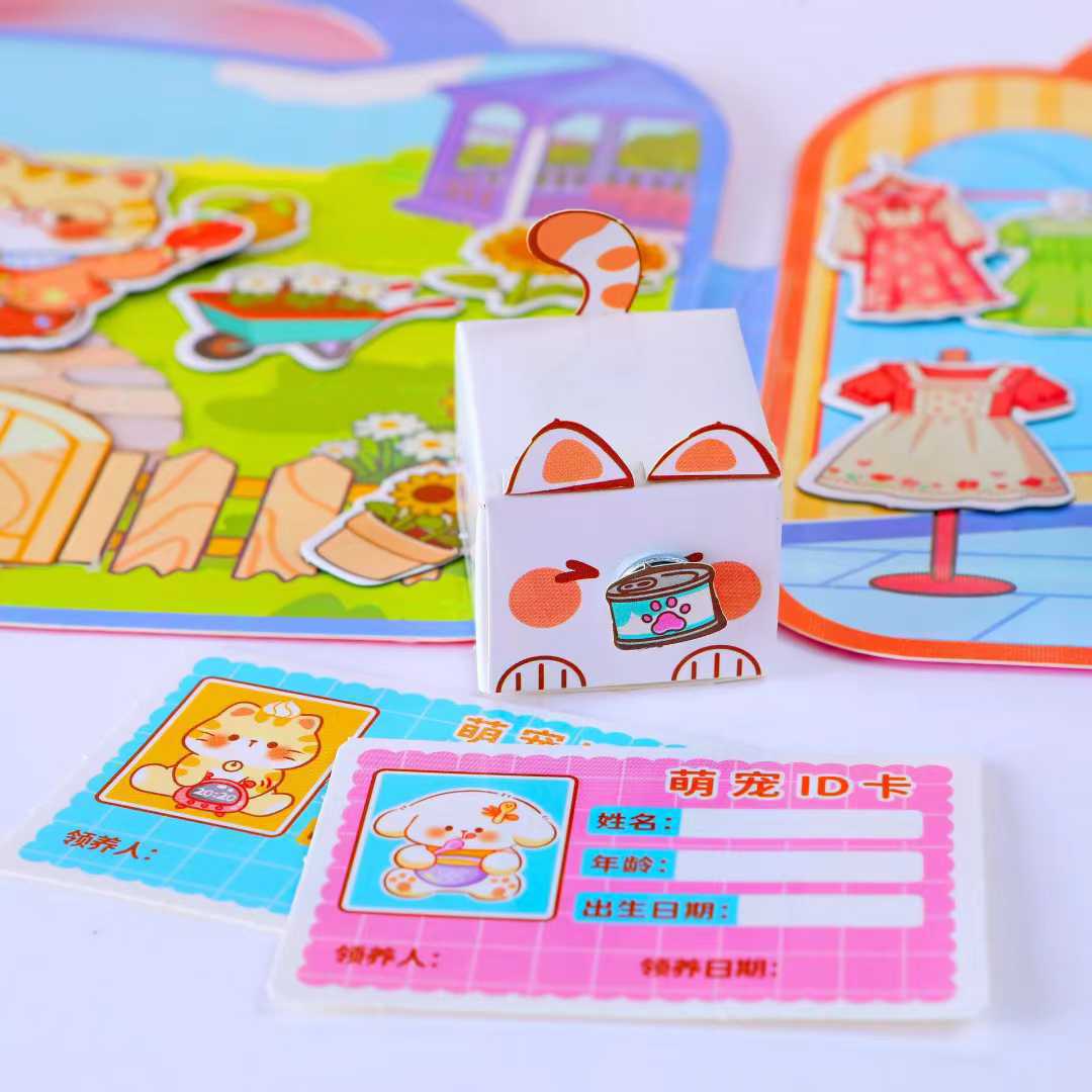 Nuevo libro de juegos de adopción para niños rompecabezas juguetes de regalo para niñas magnetismo portátil libro silencioso image 5