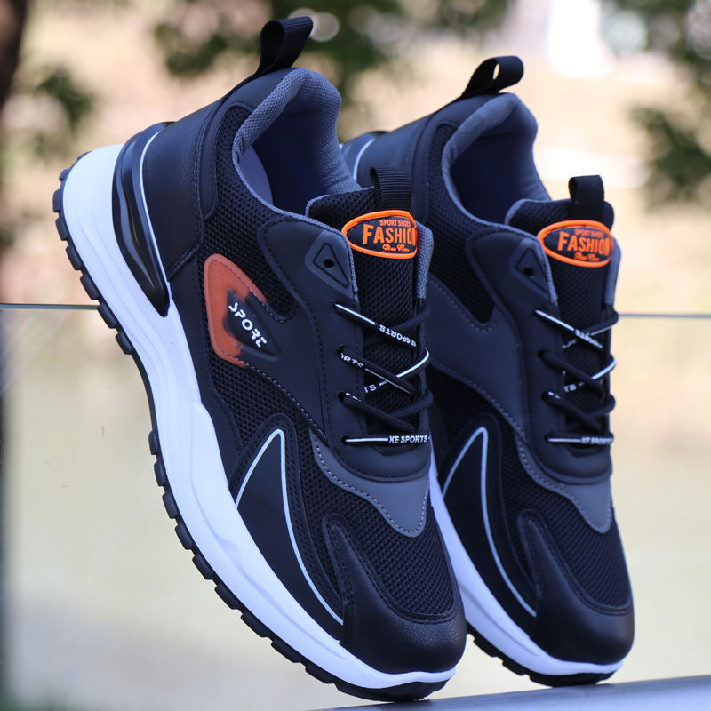 Nuevos zapatos deportivos de verano, zapatos casuales ligeros para hombres, zapatos de malla transpirables, zapatos casuales, zapatos de papá para correr con suela suave antideslizante image 5