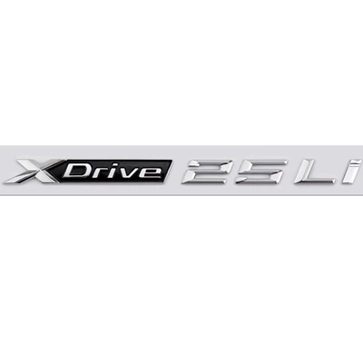 Car logo: Tail Sticker Modification - xdrive25li-silver-new-model