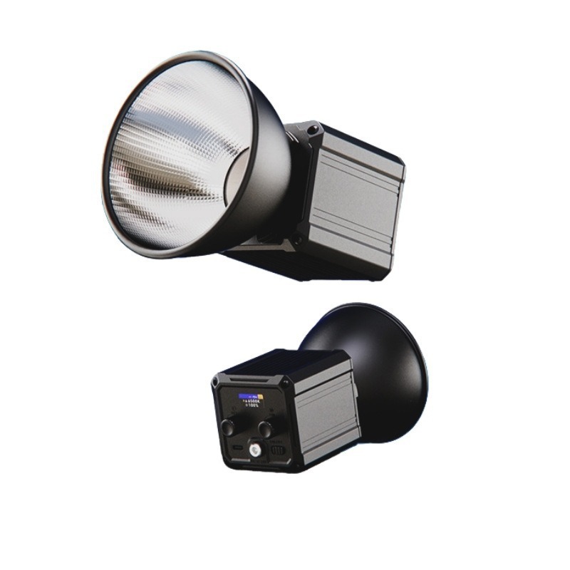 La nueva luz de cámara externa portátil de video en vivo de 100W RGB, luz de cámara COB, luz de relleno de iluminación profesional controlada por la aplicación
