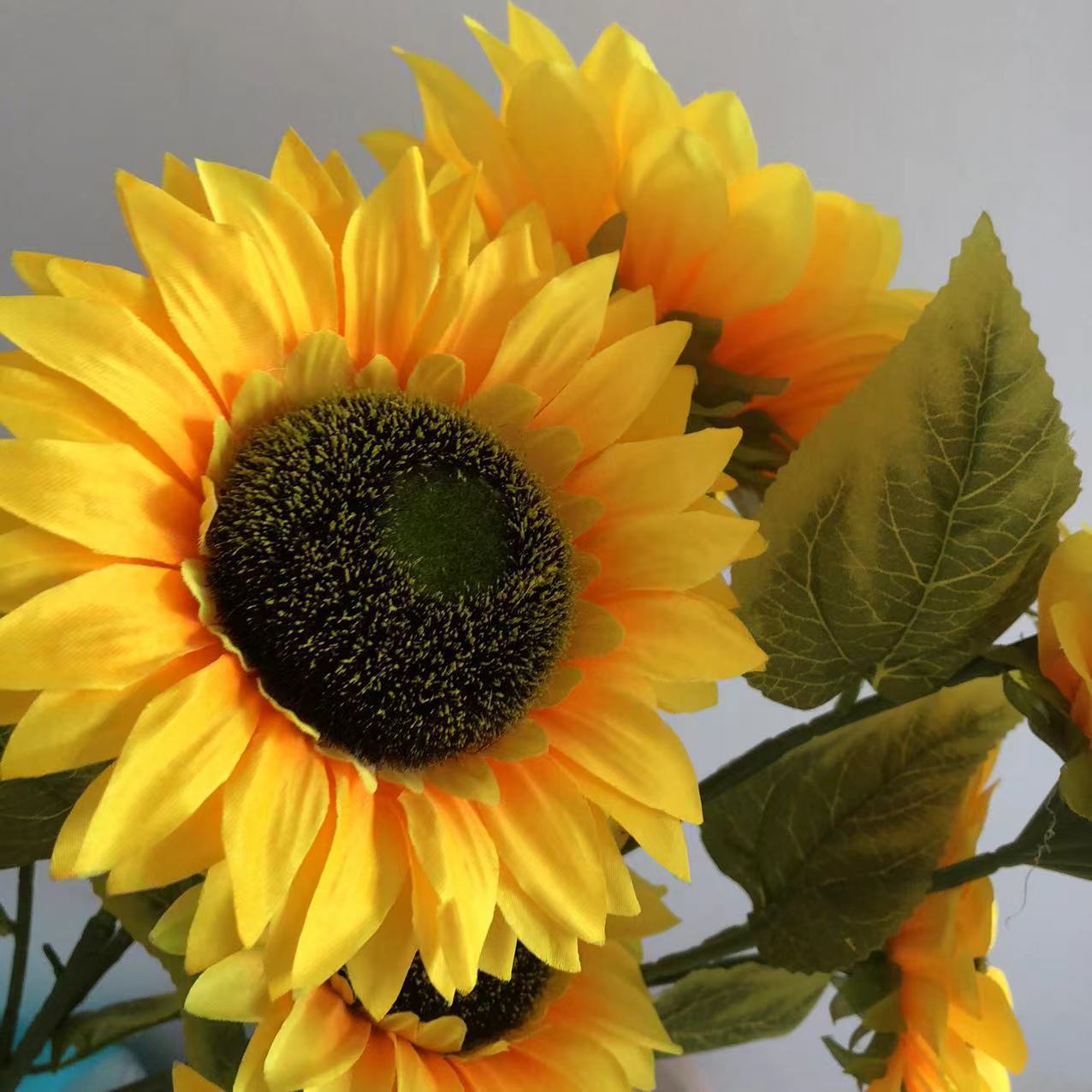 Simulated Sunflower Single Head Multi-head Sunflower Wedding Photography Home Decoration Performance Props Export Artificial Flower