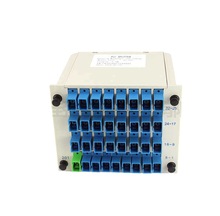 PLC光分路器SC/UPC分光器1分32插片式分光盒1比32