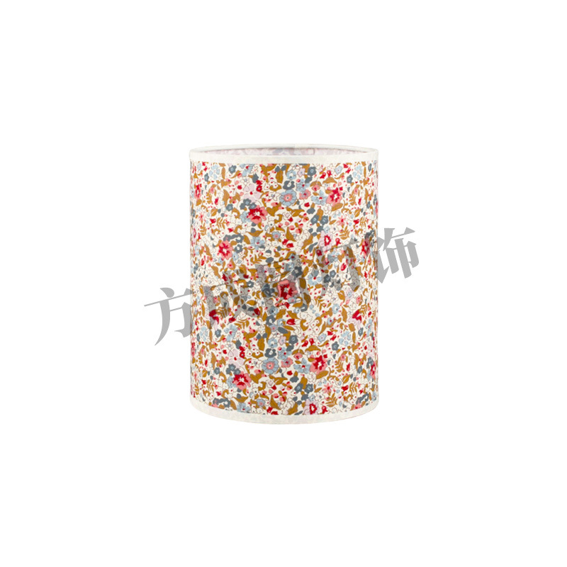 Pantalla de lámpara de mesa pastoral retro patrón de impresión floral lámpara de mesa carcasa de pantalla de lámpara estilo nacional chino lámpara de cabecera de casa de familia pantalla de lámpara