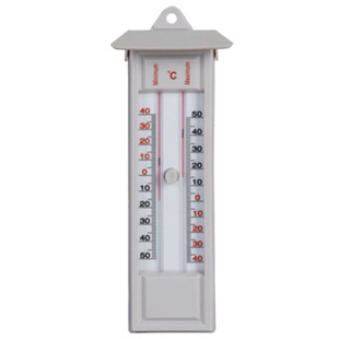 High precision high and low temperature recording indoor and outdoor plastic glass tube thermometer
