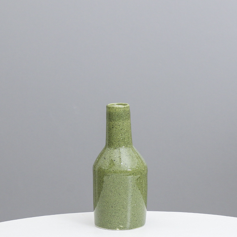 Cerámica moderna casa mediterránea florero flor decoración salón simulación falsa flor decoración creativa simple decoración al por mayor