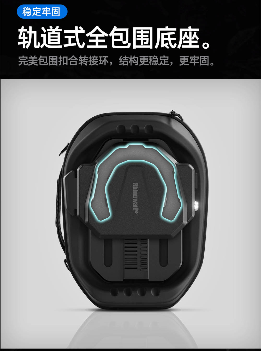 Rhinowalk Motorcycle Fuel Tank Bag Magnetic Quick Release Anti-Theft Adjustable Front and Rear Motorcycle Rider Bag