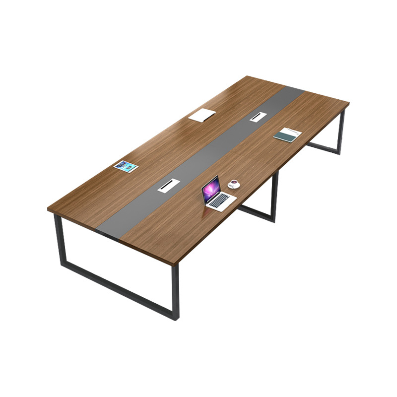 シンプルな現代の長いテーブルの商談テーブルのトレーニングテーブルの会議室のテーブルと椅子の組み合わせの長いテーブルの接待テーブルの事務机の卸売り