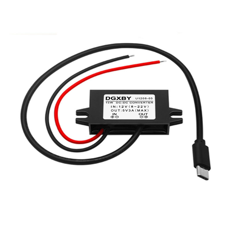 12V to 5V3A car DC step-down module USB mobile phone charger 8-22V step-down 5V module USB converter