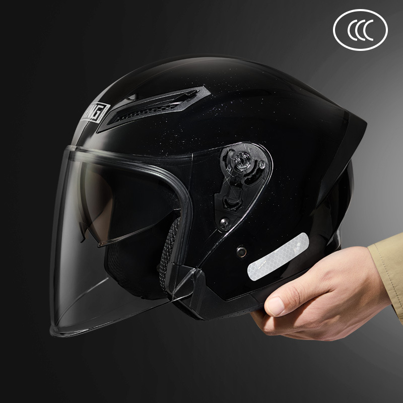 Cascos de motocicleta con certificación 3C / DOT Cascos de locomotora eléctrica 3 / 4Cascos de motocicleta / casco