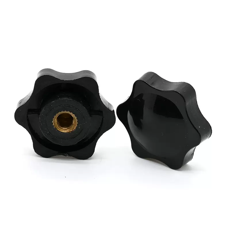 梅花手柄螺母通孔把手塑料胶头旋钮螺帽手拧螺母帽M4M5M6M8M10M12