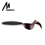 大卷尾路亚大扰流软饵深螺纹软虫饵9cm渔具跨境批发仿真饵路亚饵