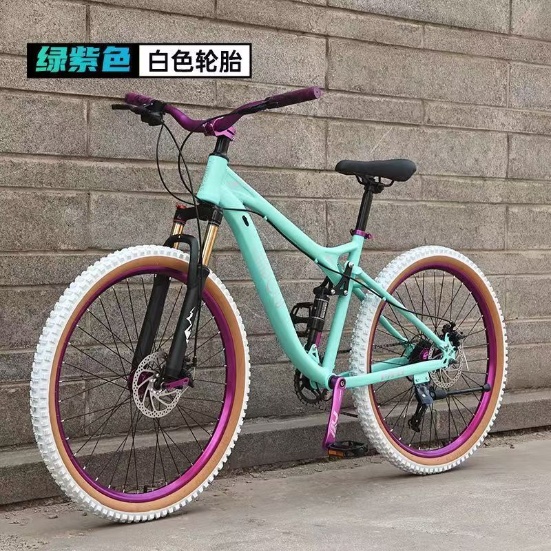 Qianbaolu ソフトテールマウンテンバイク自転車メンズ大人女性自転車衝撃吸収可変速青少年学生レーシング|undefined