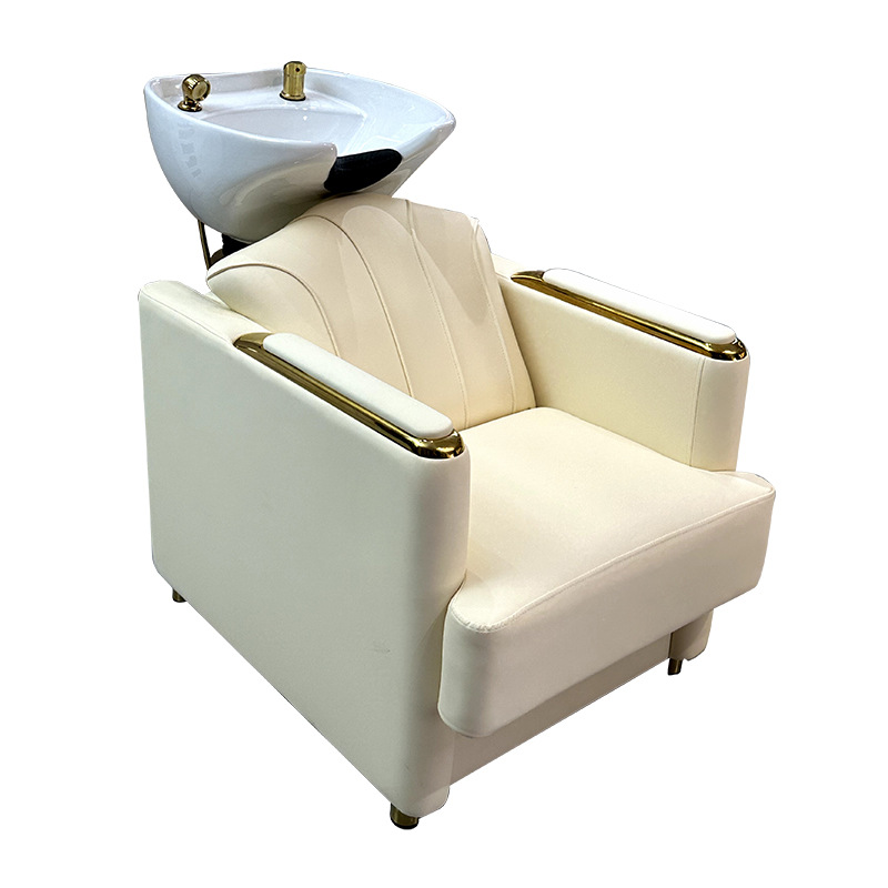 Fábrica directa salón de peluquería especial cama de lavado de cabello de lujo ligero cama de lavado de cerámica barbería cama de lavado de alta calidad